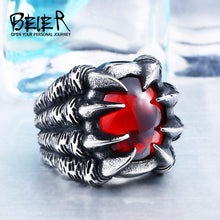 Load image into Gallery viewer, Dragon Claw Steel Ring