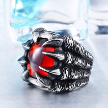 Load image into Gallery viewer, Dragon Claw Steel Ring