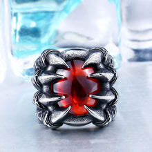 Load image into Gallery viewer, Dragon Claw Steel Ring