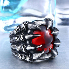 Load image into Gallery viewer, Dragon Claw Steel Ring